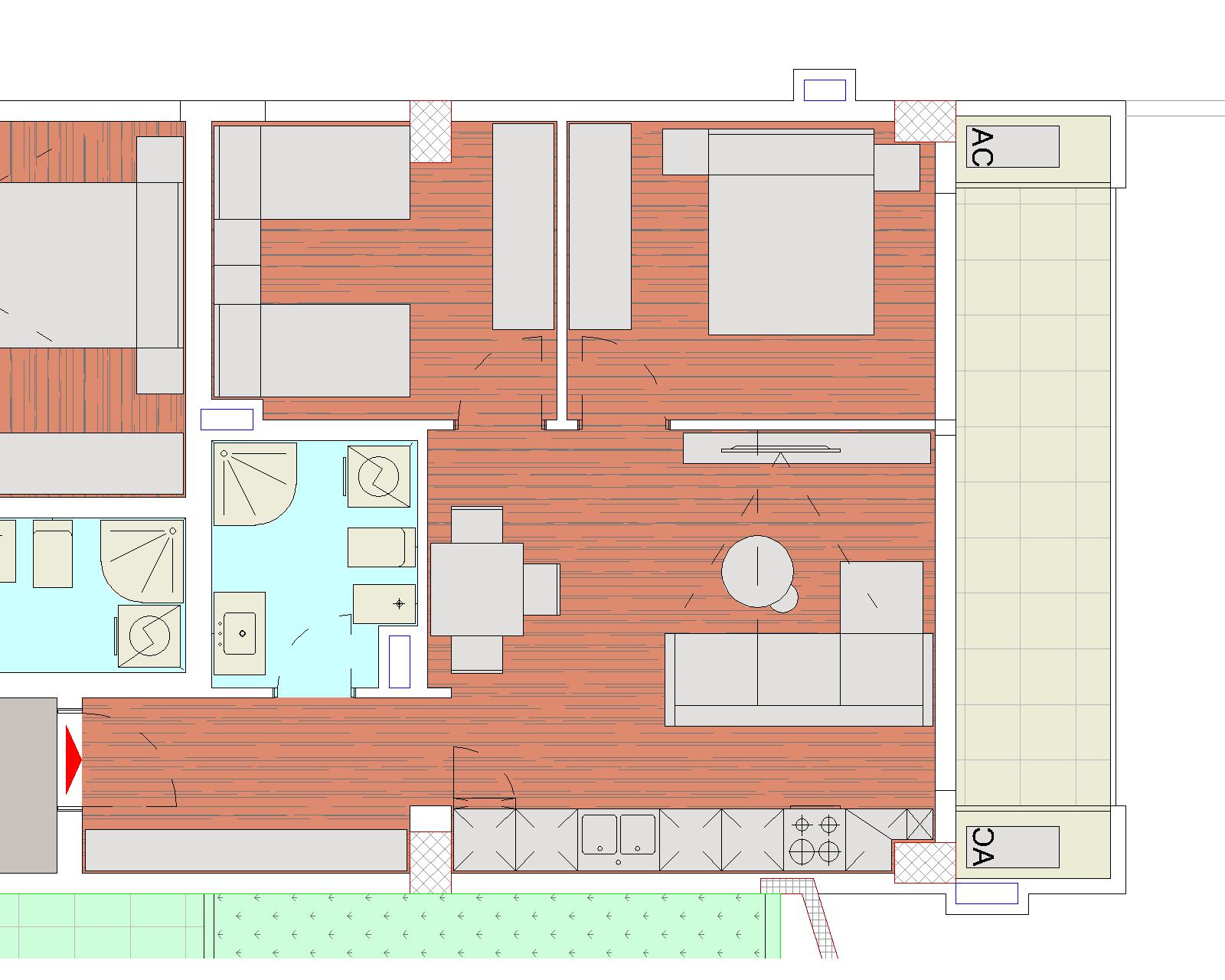 Apartament 2+1 modeli 2